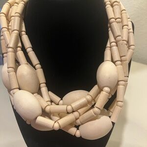 Jay Feinberg Wooden large Bead Necklace